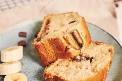 Bolo de banana no liquidificador